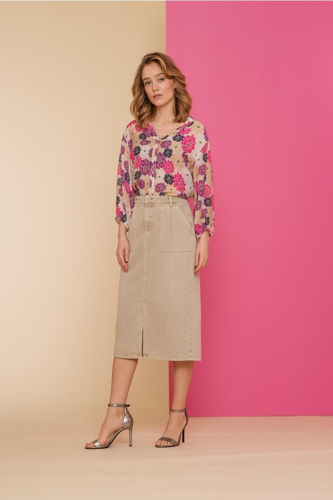 SPIJKERROK MIDI 46303 10 000720 SAND